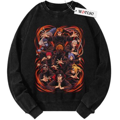 Akatsuki Sweater, Naruto Shippuden Anime Sweater, Vintage Sweater