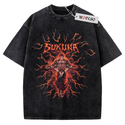 Sukuna Shirt, Jujutsu Kaisen Anime Shirt, Vintage Tee