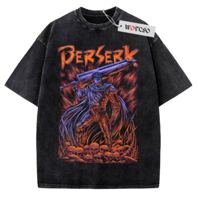 Guts Shirt, Berserk Anime Shirt, Vintage Tee