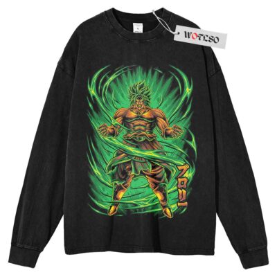 Broly Long Sleeve Tee, Dragon Ball Anime Long Sleeve Tee, Long Sleeve Tee