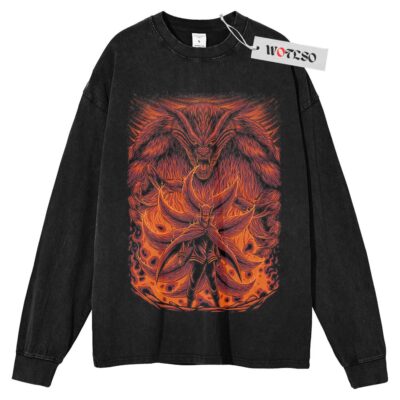 Uzumaki Naruto Long Sleeve Tee, Naruto Shippuden Anime Long Sleeve Tee, Long Sleeve Tee