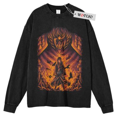 Uchiha Itachi Long Sleeve Tee, Naruto Shippuden Anime Long Sleeve Tee, Long Sleeve Tee