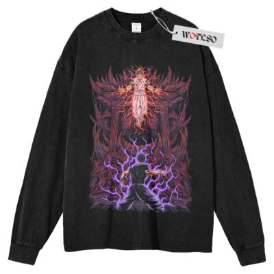 Sukuna Long Sleeve Tee, Jujutsu Kaisen Anime Long Sleeve Tee, Long Sleeve Tee