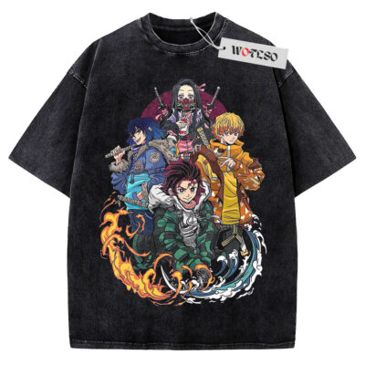 Kimetsu no Yaiba Shirt, Kimetsu no Yaiba Anime Shirt, Vintage Tee