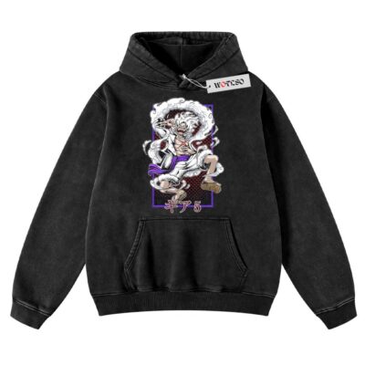 Luffy Gear V Hoodie, One Piece Anime Hoodie, Vintage Hoodie