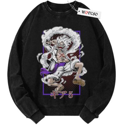 Luffy Gear V Sweater, One Piece Anime Sweater, Vintage Sweater