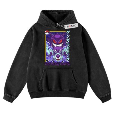 Gengar Hoodie, Pokemon Anime Hoodie, Vintage Hoodie