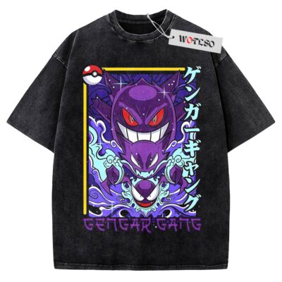 Gengar T-Shirt, Pokemon Anime T-Shirt, Vintage Tee