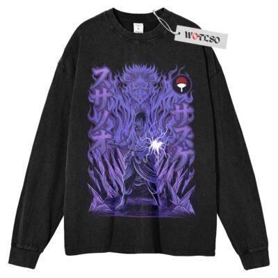 Sasuke Susano Long Sleeve Tee, Naruto Shippuden Anime Long Sleeve Tee, Long Sleeve Tee