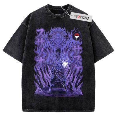 Sasuke Susano T-Shirt, Naruto Shippuden Anime T-Shirt, Vintage Tee