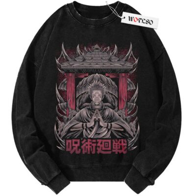 Sukuna Sweater, Jujutsu Kaisen Anime Sweater, Vintage Sweater