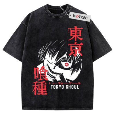 Kaneki Ken T-Shirt, Tokyo Ghoul Anime T-Shirt, Vintage Tee