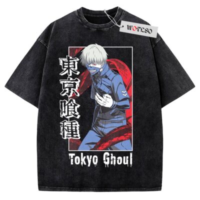 Kaneki Ken T-Shirt, Tokyo Ghoul Anime T-Shirt, Vintage Tee