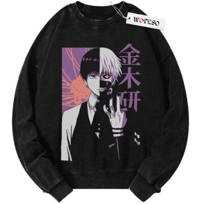 Kaneki Ken Sweater, Tokyo Ghoul Anime Sweater, Vintage Sweater