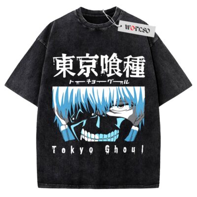 Kaneki Ken T-Shirt, Tokyo Ghoul Anime T-Shirt, Vintage Tee