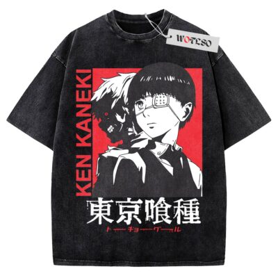 Kaneki Ken T-Shirt, Tokyo Ghoul Anime T-Shirt, Vintage Tee