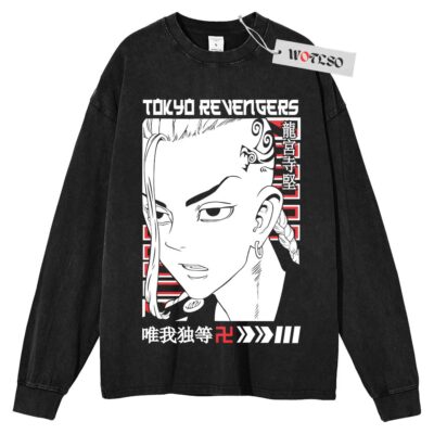 Ken Ryuguji Long Sleeve Tee, Tokyo Revengers Anime Long Sleeve Tee, Long Sleeve Tee