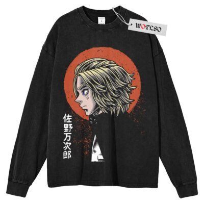 Mikey Long Sleeve Tee, Tokyo Revengers Anime Long Sleeve Tee, Long Sleeve Tee