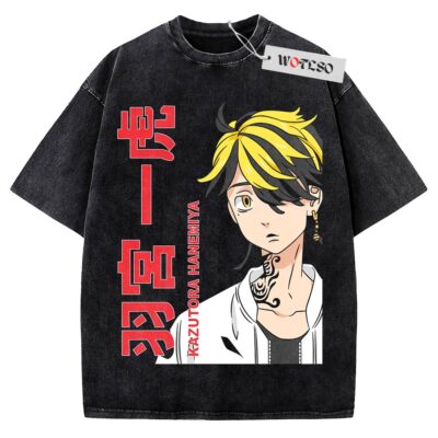 Kazutora Hanemya T-Shirt, Tokyo Revengers Anime T-Shirt, Vintage Tee