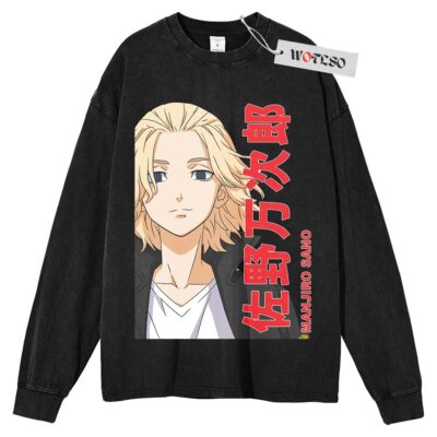 Mikey Long Sleeve Tee, Tokyo Revengers Anime Long Sleeve Tee, Long Sleeve Tee