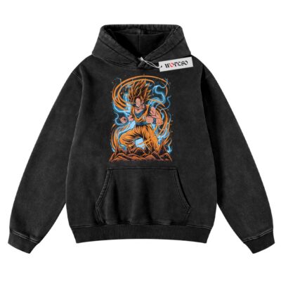 Goku Hoodie, Dagonball Z Anime Hoodie, Vintage Hoodie