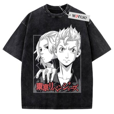 Mikey, Takemichi T-Shirt, Tokyo Revengers Anime T-Shirt, Vintage Tee