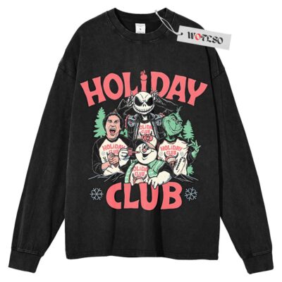 Jack Skellington, Buddy the Elf, The Grinch, Frosty the Snowman Long Sleeve Tee, Christmas Long Sleeve Tee, Long Sleeve Tee