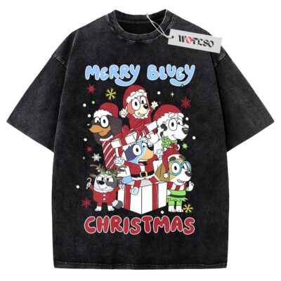 Bluey Shirt, Bluey Christmas Shirt, Vintage Tee