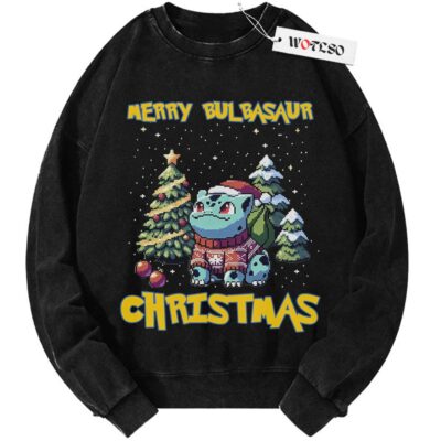 Bulbasaur Pokemon Sweater, Pokemon Sweater, Pokemon Christmas Sweater, Anime Sweater, Vintage Sweater