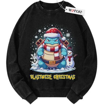 Blastoise Pokemon Sweater, Pokemon Sweater, Pokemon Christmas Sweater, Anime Sweater, Vintage Sweater