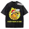 This is fine meme Shirt, Funny Meme Shirt, Christmas Meme Shirt, Adult Christmas Shirt, Vintage Tee