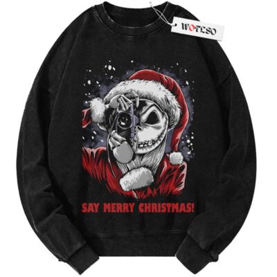 Night mare before Christmas Sweater, Jack Skellington Sweater, Disney Christmas Sweater, Christmas Movie Sweater, Vintage Sweater