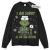 The Grinch Sweater, Holiday Sweater, Christmas Movie Sweater, Adult Sweater, Long Sleeve Sweater