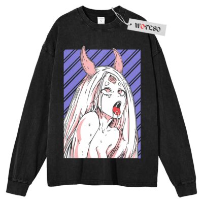 Kaguya Otsutsuki Ahegao Sweater, Naruto Shippuden Sweater, Anime Sweater, Anime Adult Sweater, Long Sleeve Sweater