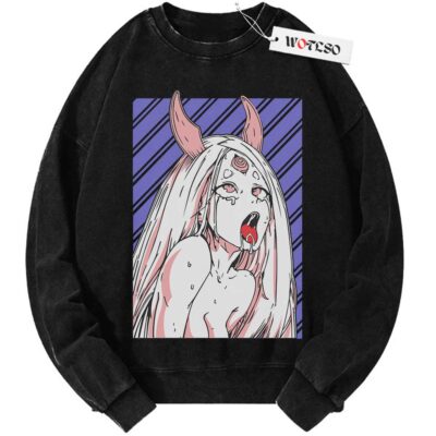 Kaguya Otsutsuki Ahegao Sweater, Naruto Shippuden Sweater, Anime Sweater, Anime Adult Sweater, Vintage Sweater