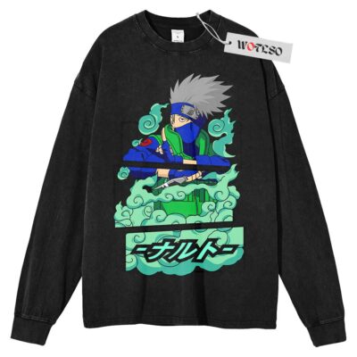 Kakashi Squad Sweater, Naruto Shippuden Sweater, Anime Sweater, Anime Adult Sweater, Long Sleeve Sweater