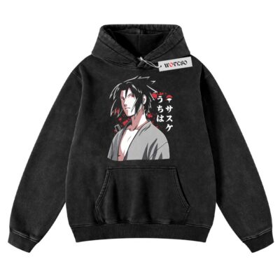 Uchiha Sasuke Hoodie, Naruto Shippuden Hoodie, Anime Hoodie, Anime Adult Hoodie, Vintage Hoodie