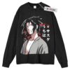 Uchiha Sasuke Sweater, Naruto Shippuden Sweater, Anime Sweater, Anime Adult Sweater, Long Sleeve Sweater