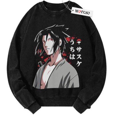 Uchiha Sasuke Sweater, Naruto Shippuden Sweater, Anime Sweater, Anime Adult Sweater, Vintage Sweater