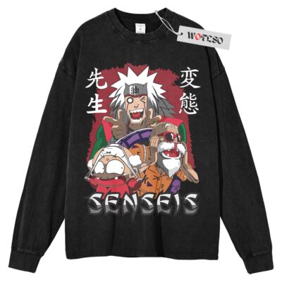 Jiraiya Sweater, Naruto Shippuden Sweater, Anime Sweater, Anime Adult Sweater, Long Sleeve Sweater