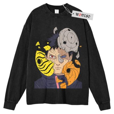 Uchiha Obito Sweater, Naruto Shippuden Sweater, Anime Sweater, Anime Adult Sweater, Long Sleeve Sweater