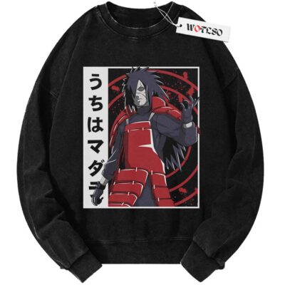 Uchiha Madara Sweater, Naruto Shippuden Sweater, Anime Sweater, Anime Adult Sweater, Vintage Sweater