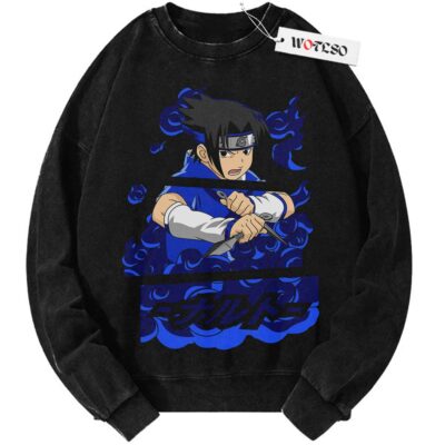 Uchiha Sasuke Sweater, Naruto Shippuden Sweater, Anime Sweater, Anime Adult Sweater, Vintage Sweater