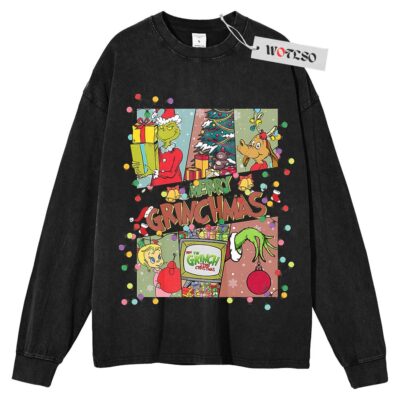 Merry Grinchmas Sweater, The Grinch Sweater, Adult Sweater, Christmas Sweater, Long Sleeve Sweater