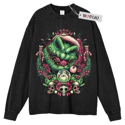 Oogie Boogie Sweater, Holiday Sweater, Christmas Movie Sweater, Adult Sweater, Long Sleeve Sweater