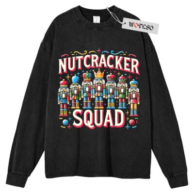 Nut Cracker Squad Sweater, Holiday Sweater, Christmas Movie Sweater, Adult Sweater, Long Sleeve Sweater