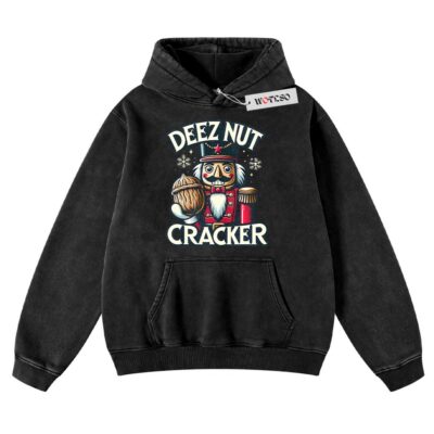 Deez Nut Cracker Hoodie, Holiday Hoodie, Christmas Movie Hoodie, Adult Hoodie, Vintage Hoodie