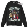 Deez Nut Cracker Sweater, Holiday Sweater, Christmas Movie Sweater, Adult Sweater, Long Sleeve Sweater