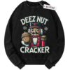 Deez Nut Cracker Sweater, Holiday Sweater, Christmas Movie Sweater, Adult Sweater, Vintage Sweater