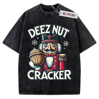 Deez Nut Cracker Shirt, Holiday Shirt, Christmas Movie Shirt, Adult Shirt, Vintage Tee